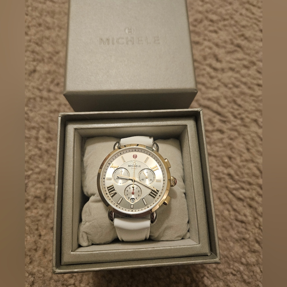 Michele Sporty Sail Watch with silicone strap